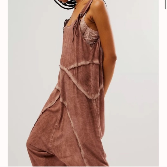 FP Fine Arts Intimatley Rose Mauve Boho Cottage Core Slouch Lightweight Beach XS - Picture 2 of 7